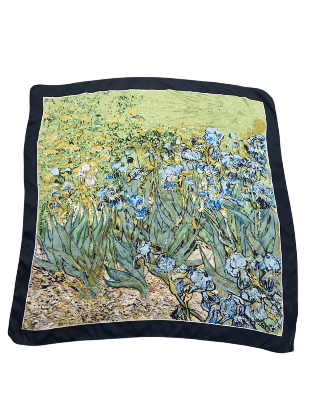 100% Silk Floral Scarf